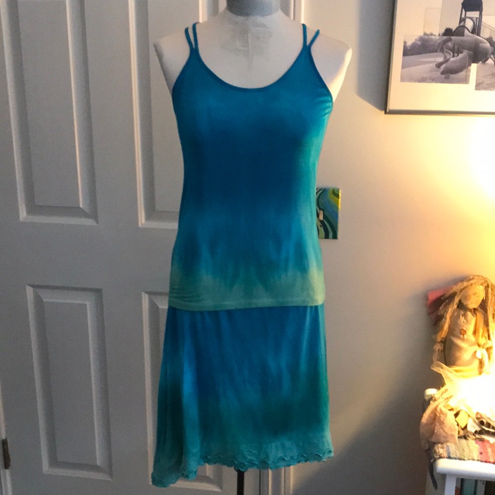 Hand crafted tank and skirt
